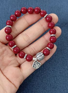 国潮天然辰砂手链紫金砂朱砂