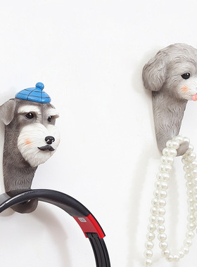 巴哥周边玄关家居树脂法斗衣帽钩