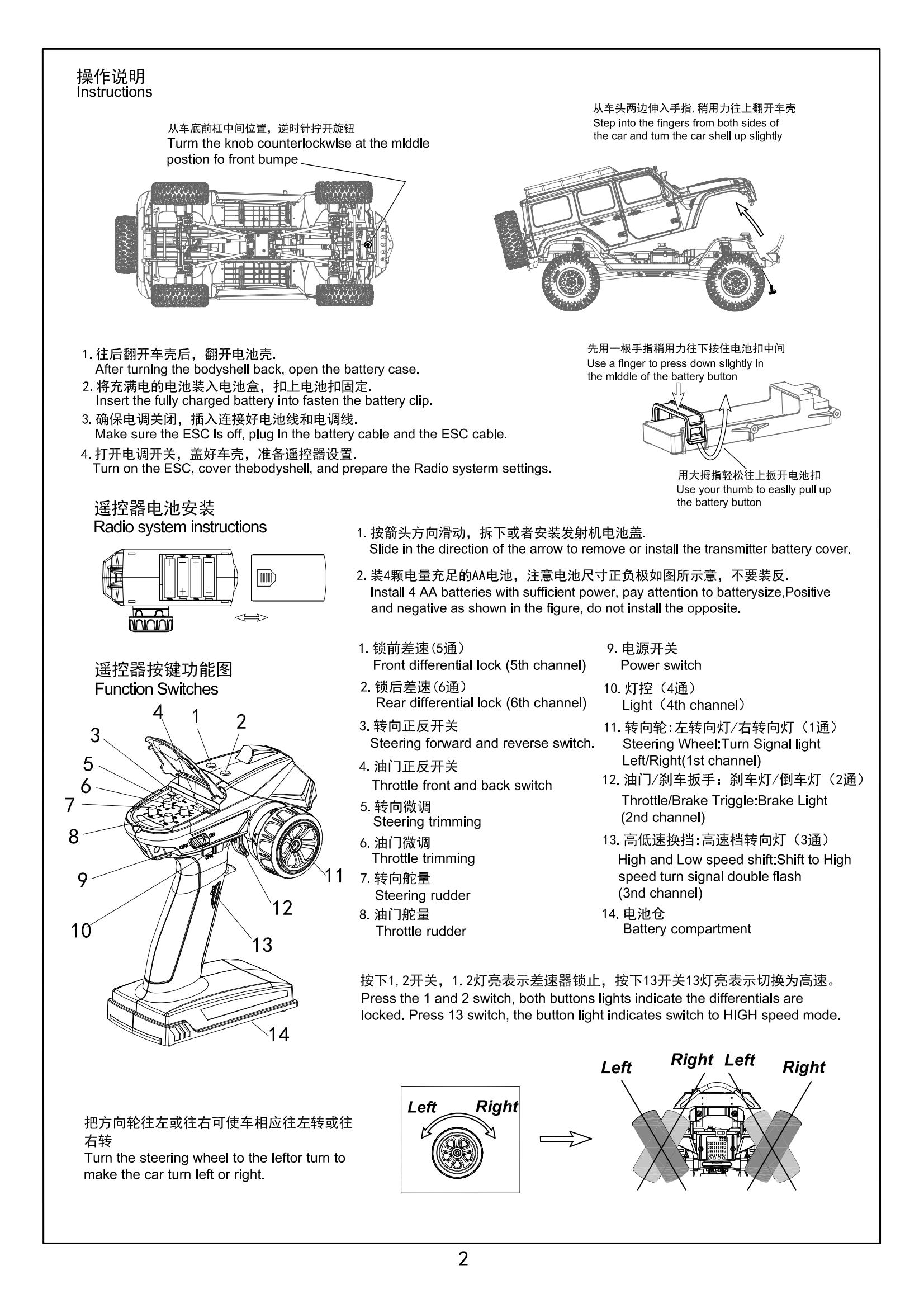 易控YK4082 V3 1/8 RC牧马人遥控攀爬车配件表电子版-图0