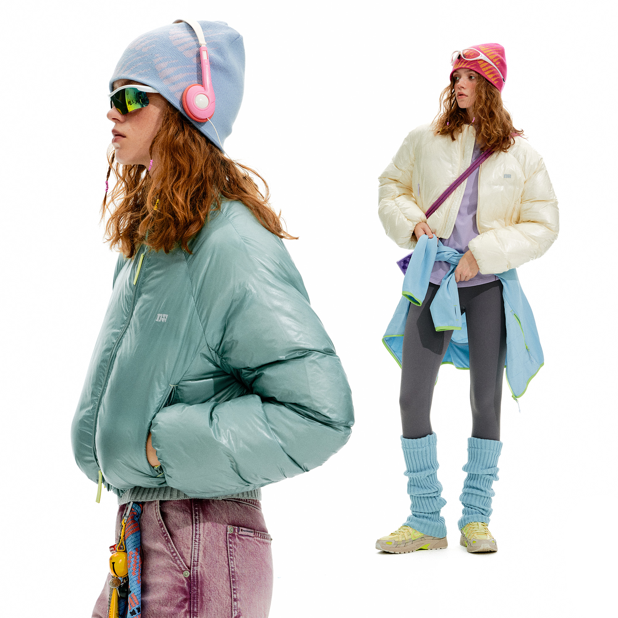 NOTHOMME 户外800蓬90白鸭绒ma-1截短防泼水保暖羽绒服女