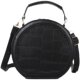 Mariya Stone Pattern Casual Versatile Contrast Color Round Bag