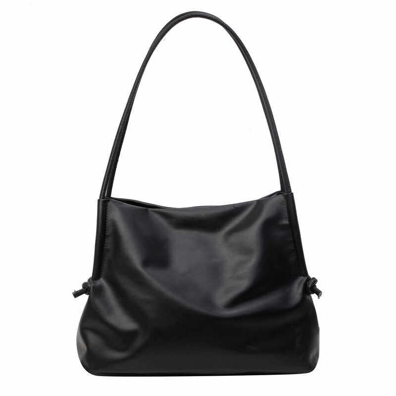 大容量褶皱通勤水桶托特包潮软皮慵懒风百搭腋下包妈咪包潮单肩包,淘宝优惠券,粉丝福利购,淘宝优惠卷