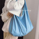 Japanese fashion casual canvas commuter shoulder tote bag