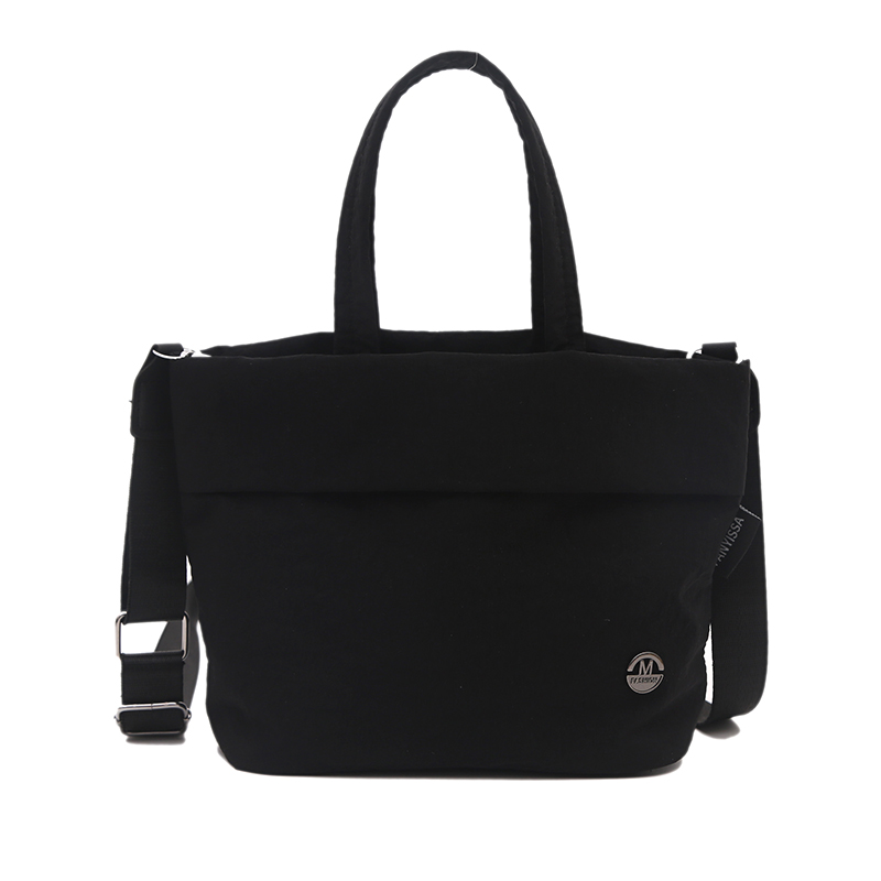 韩国尼龙帆布手提包包女2025新款潮时尚休闲托特百搭斜挎水桶包 - 图3