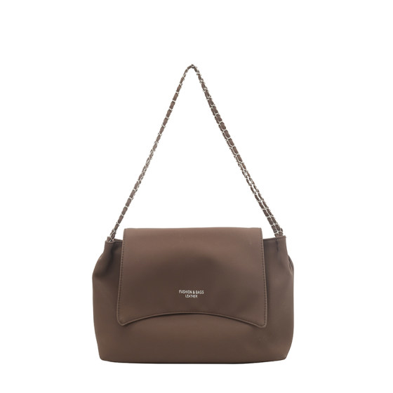 Fashionable large-capacity textured chain crossbody envelope bag