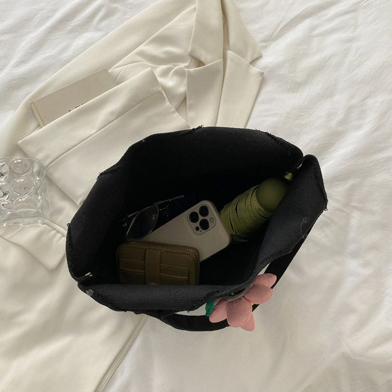 小清新文艺花朵ins韩风单肩帆布包包女新款潮背心手提学生书包袋,淘宝优惠券,粉丝福利购,淘宝优惠卷