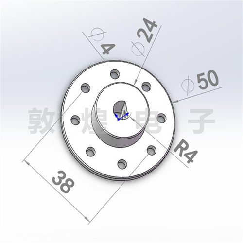 超级舵机舵盘  金属舵盘 大型钢制舵盘 - 图2