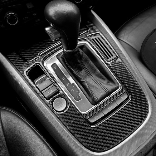 适用于奥迪A4L/A5碳纤维排挡面板装饰贴老款Q5中控档位改装内饰件 - 图2