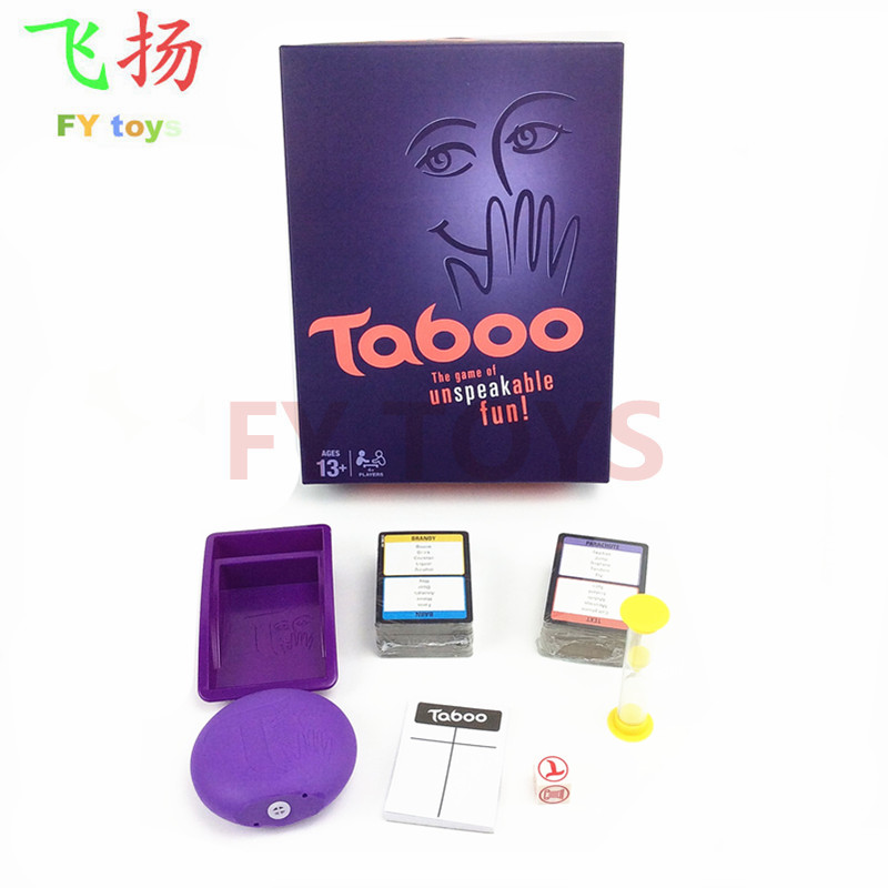 2018爆款英文桌游爆笑猜牌成人游戏 ENGLISH TABOO CARD GAME-图0