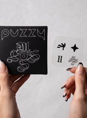 PuzzyXMoslos设计款黑色图案痘痘贴遮盖甜酷嘻哈32粒/盒