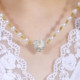 Love Magnetic Heart Shape Pendant Pearl Necklace