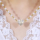 Love Magnetic Heart Shape Pendant Pearl Necklace