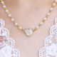 Love Magnetic Heart Shape Pendant Pearl Necklace