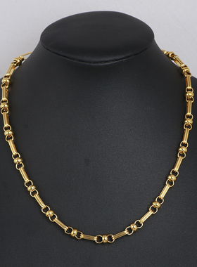 冷淡风拼接圆环金属质感锁骨链