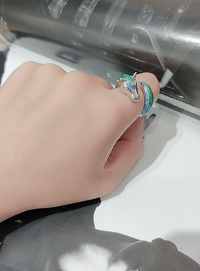 少女心甜美风浪漫闪亮独角兽戒指