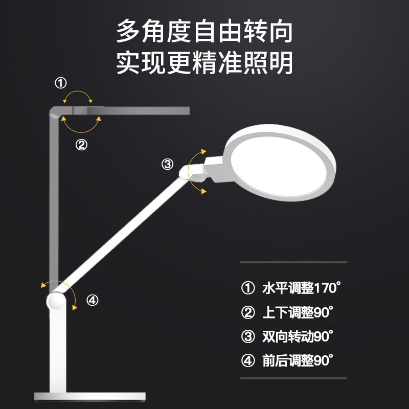 孩视宝国AA级台灯学习专用护眼灯学生儿童书桌写作业全光谱阅读灯 - 图3