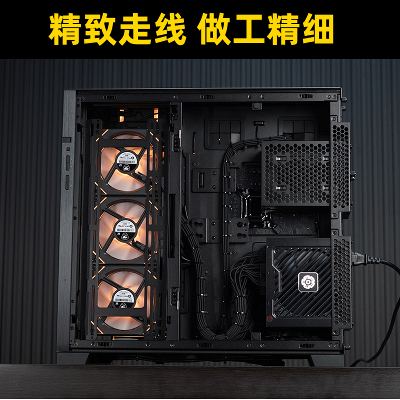 联力包豪斯O11海景房水冷14700KF定制台式电脑主机RTX4080显卡i7 - 图1