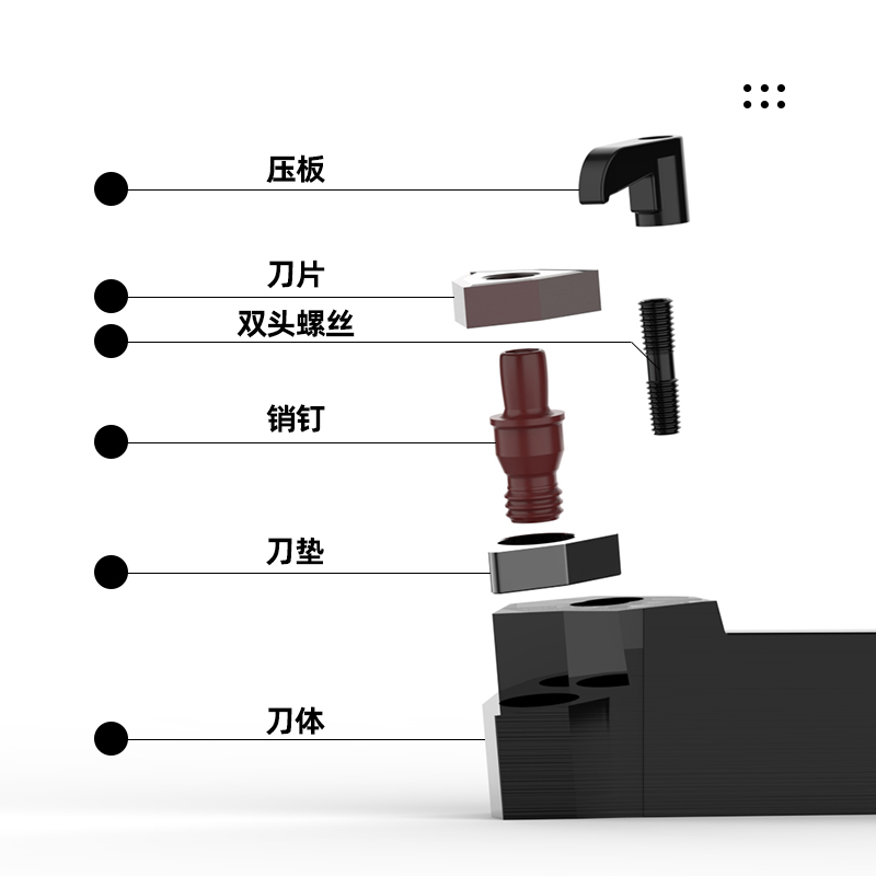 数控刀杆外圆车刀95度MWLNR2525M08 2020K08机夹车刀杆车床刀具-图0