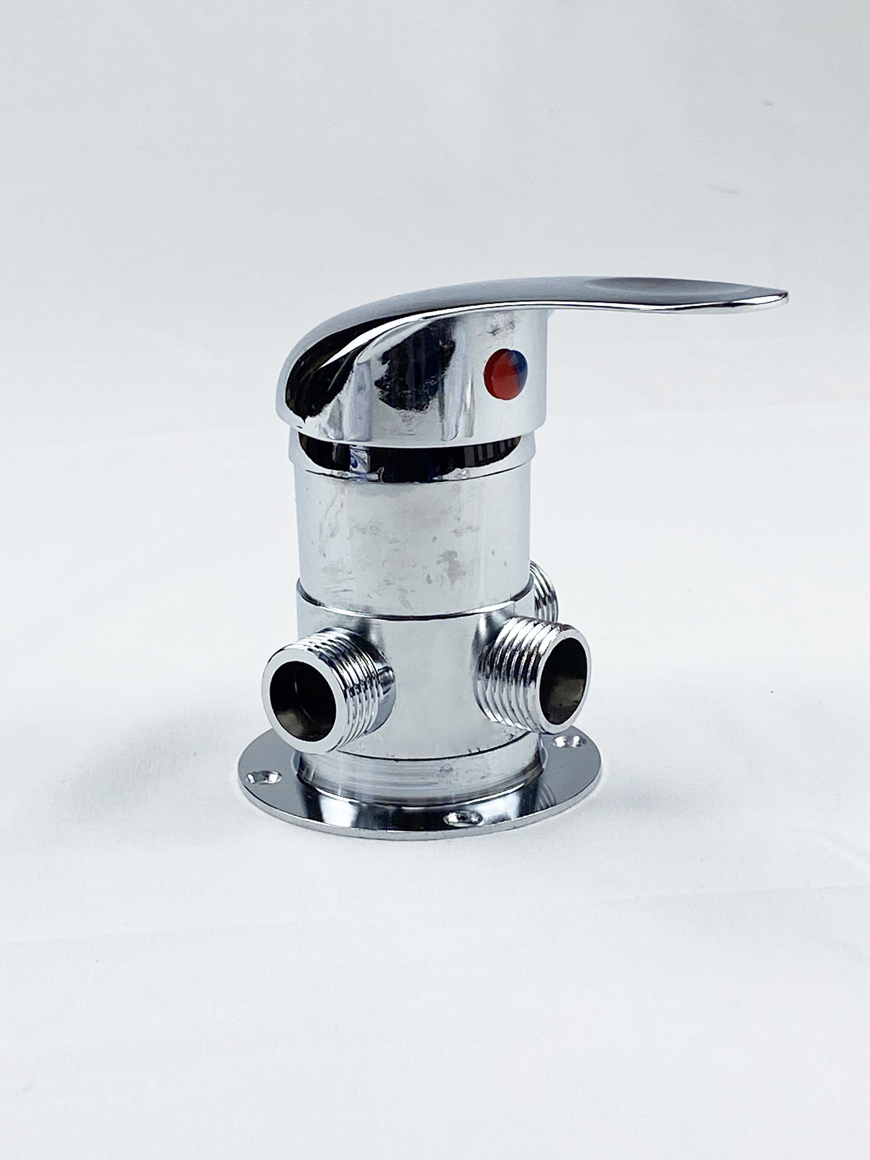 太阳能上水混水阀热水器专用手动阀门冷热水开关带上水功能三外丝