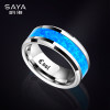 Sa Ya Opal Ring Men's Trendy Ins Black Gold
