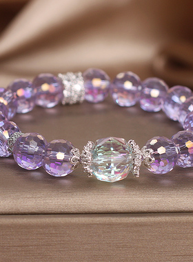 新款奥地利黄水晶手链小众精致