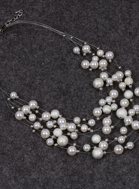 短款韩版多层欧美夸张装饰品项链