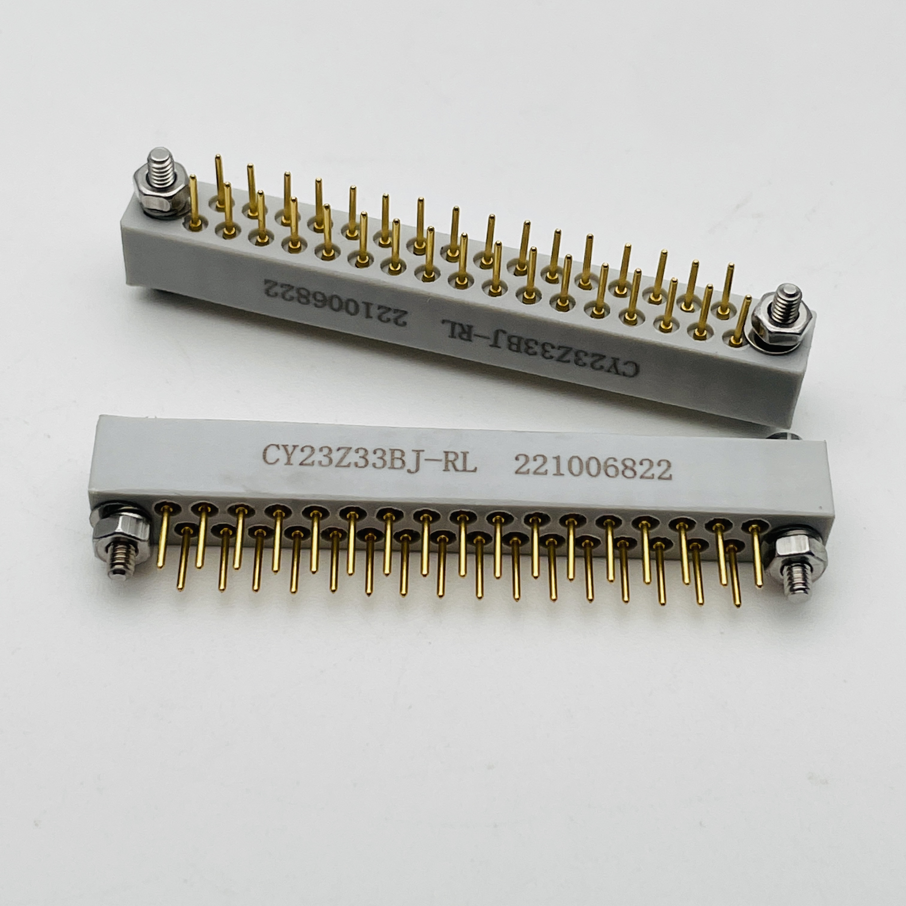 矩形连接器浸焊直式CY23Z33BJ-DL弯针印制板CY23Z33WJ-RL弯针插头-图3