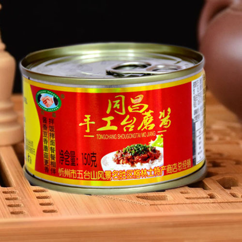 同昌手工台蘑酱山西五台五台山特产蘑菇酱台磨干饭拌面拌饭3罐装 - 图2