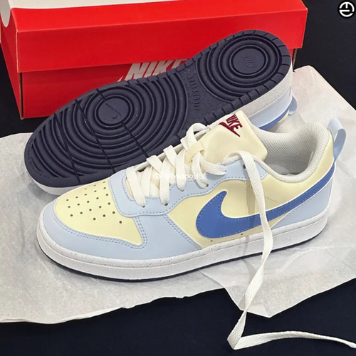 正品现货 Nike Court Borough 芝士海盐学院风低帮休闲板鞋FV8120 - 图0