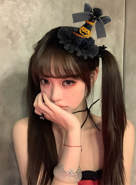 万圣节发夹南瓜发卡2026新款万圣夜装扮夹子女孩派对拍照道具发饰