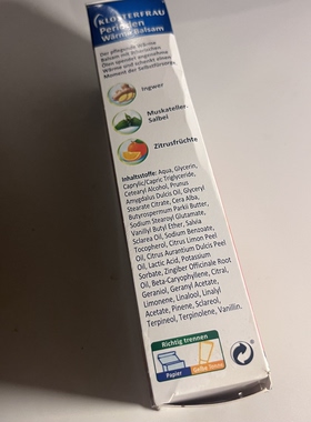 现货德国修女klosterfrau经期热敷膏暖宫膏Perioden Warme Balsam