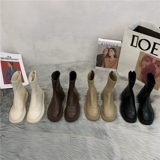 Martens, белые хаки утепленные короткие сапоги, ботинки, 2021 года, французский стиль, подходят для весны и осени