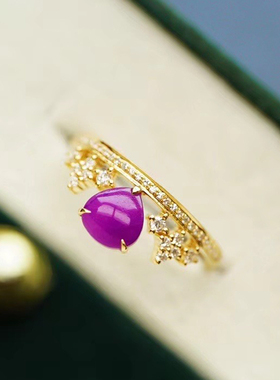 原创皇冠款舒俱来18k金细腻戒指