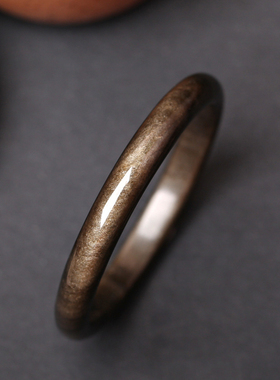 碧雅冰种黑曜石头饰品简约风手镯