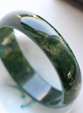 碧雅水草红绿天丝七彩玛瑙手镯