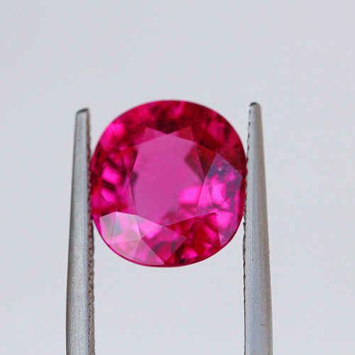 碧雅红碧玺公主方裸石rubelite戒面 碧雅其它首饰