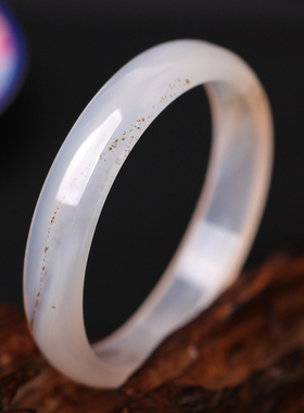 碧雅海洋高冰飘花石头玛瑙手镯