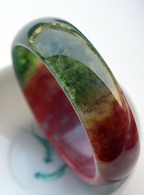 冰种加宽证书送妈妈玛瑙手镯