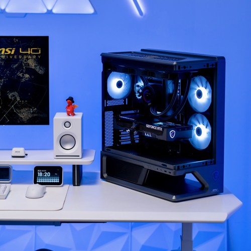 【林树推荐】MSI/微星曲面悬浮海景房电脑主机270K/245KF台式机5060TI/5070显卡DIY台式机整机三角洲游戏主机 - 图0
