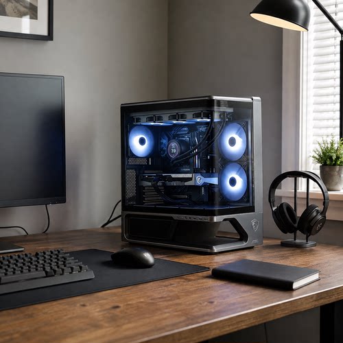 【林树推荐】MSI/微星曲面悬浮海景房电脑主机270K/245KF台式机5060TI/5070显卡DIY台式机整机三角洲游戏主机 - 图2