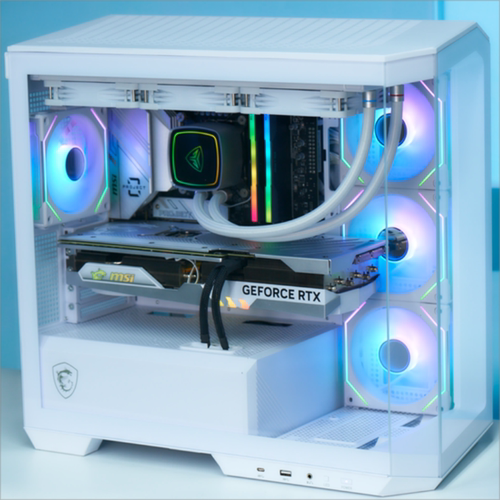 【12期免息】MSI/微星FPS游戏电脑主机9800X3D/9700X海景房台式机RTX5070Ti/5060Ti显卡整机三角洲DIY组装机 - 图1