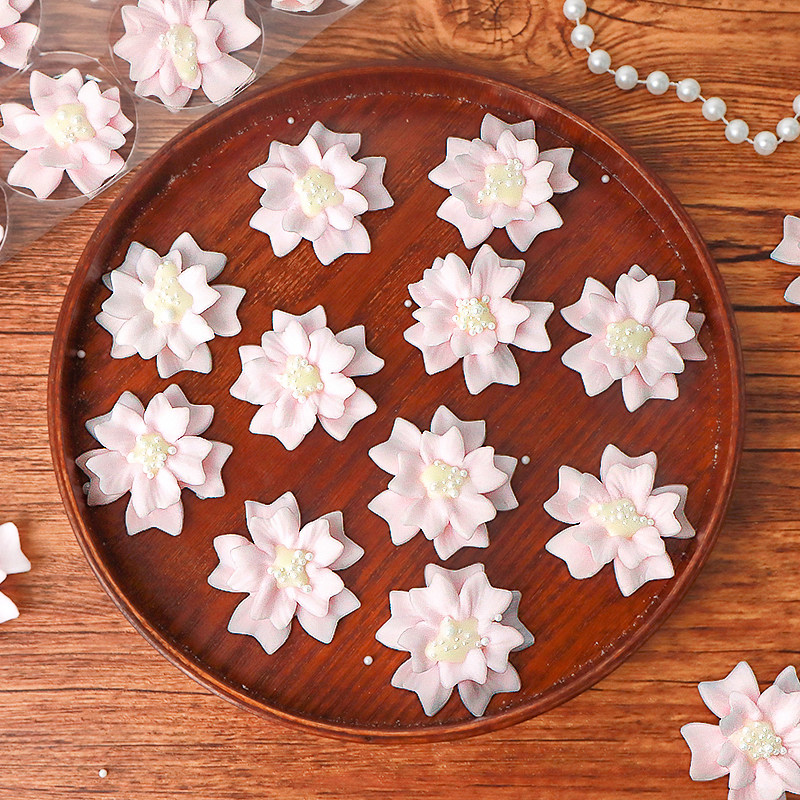 巧克力蛋糕装饰粉色樱花双层艺术花翻糖成品母亲节甜品烘焙摆件,淘宝优惠券,粉丝福利购,淘宝优惠卷