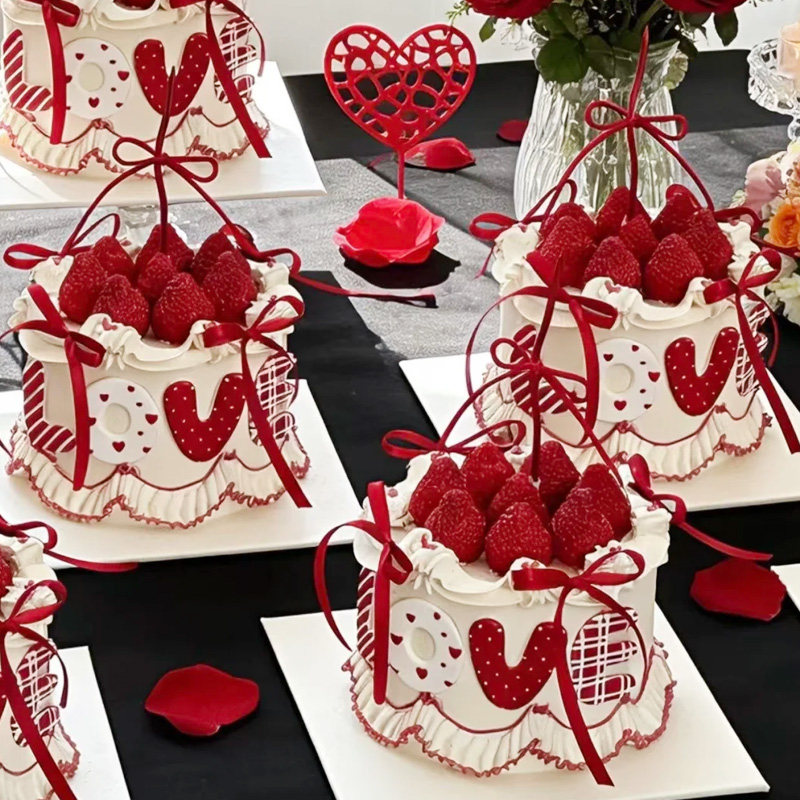 网红2026情人节蛋糕装饰love巧克力成品套装情侣纪念日甜品摆件,淘宝优惠券,粉丝福利购,淘宝优惠卷
