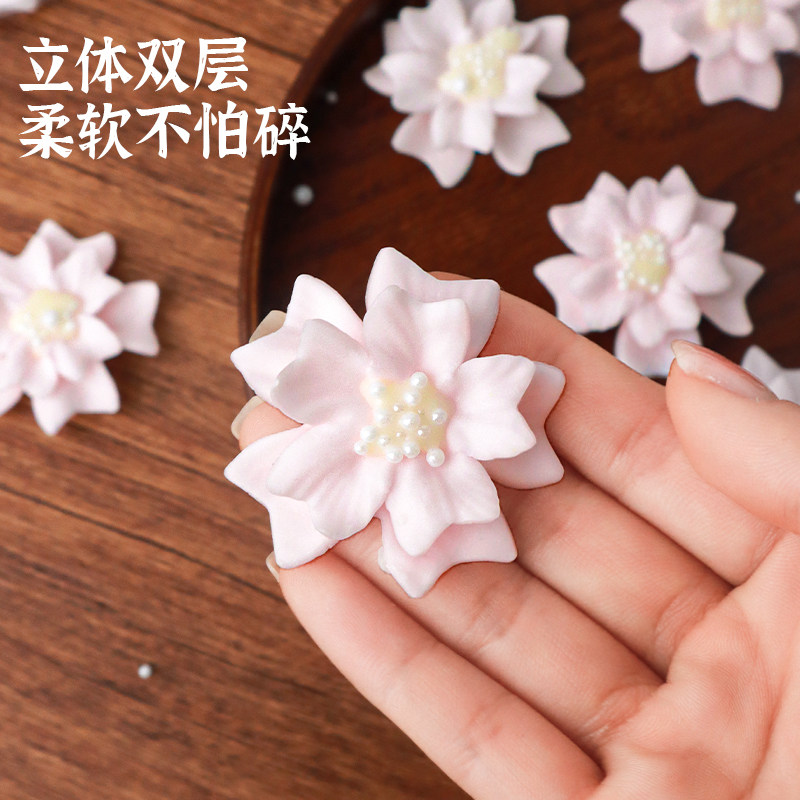 巧克力蛋糕装饰粉色樱花双层艺术花翻糖成品母亲节甜品烘焙摆件,淘宝优惠券,粉丝福利购,淘宝优惠卷