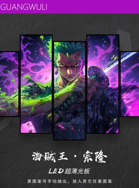 光武力卧室动漫可定制发光壁灯画