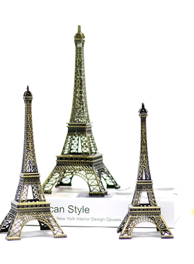 法国巴黎埃菲尔铁塔金属旅游摆件