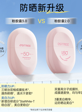 陈妍希同款柳丝木防晒霜美白高倍户外稳白温和修护保湿防晒乳学生