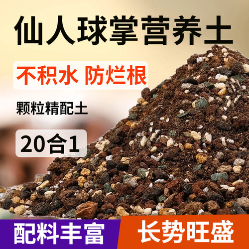 仙人球专用土仙人掌营养土蟹爪兰仙人柱仙人鞭盆栽土颗粒土壤种植 - 图0