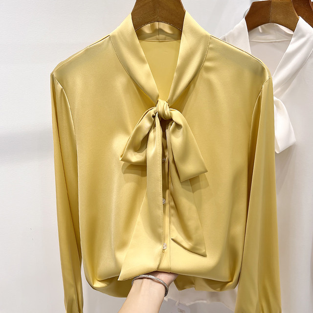 ເສື້ອຢືດ chiffon ສີແຂງແບບເກົາຫຼີ ໃໝ່ໆ ປະດັບດ້ວຍລູກໄມ້