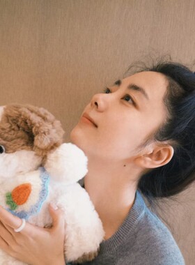 谭松韵同款糖果色蓝色发圈华夫格发绳扎丸子头皮筋毛线大肠圈头饰